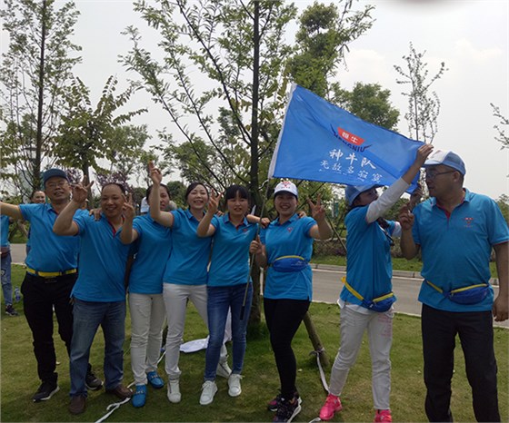 恒达电子拔河比赛胜利队
